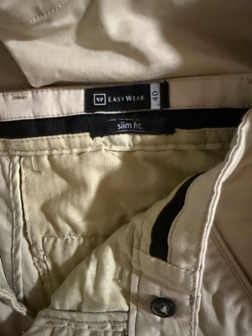Classic Beige Cotton Chino Pants - Picture 4 of 7
